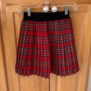 Plaid mini skirt